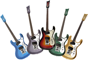 electric guitars