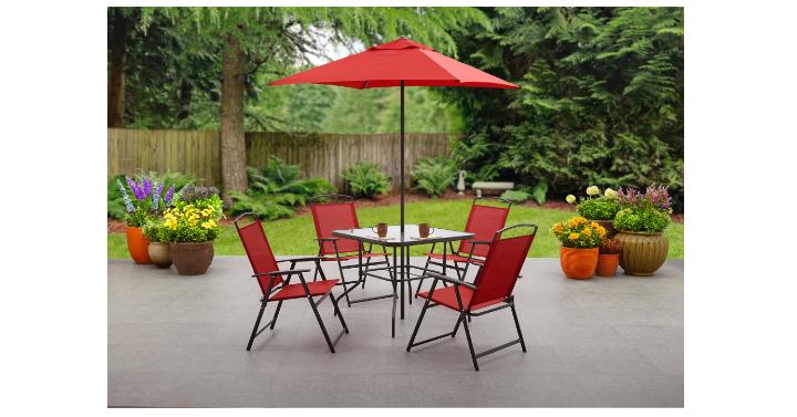 Mainstays Albany Lane 6 Piece Outdoor Patio Dining Set – Only $139.97 ...