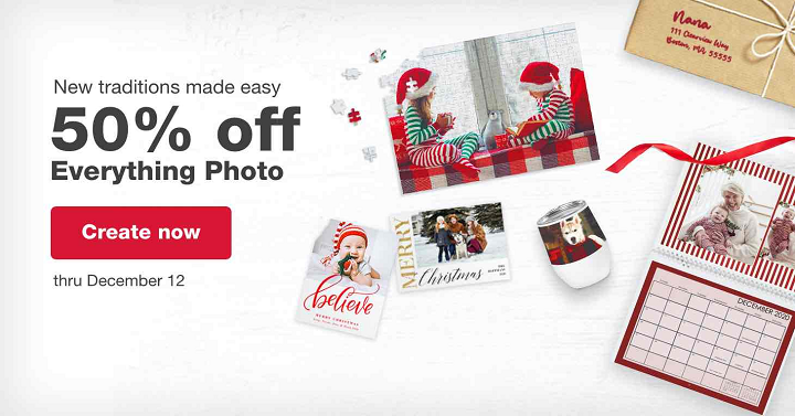 Walgreens: Save 50% Off Everything Photo! Personalized Christmas Cards Starting at $.50 Each