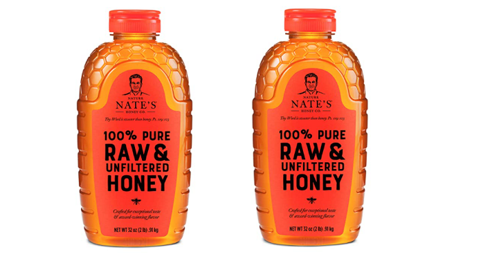 Nature Nate’s 100% Pure, Raw & Unfiltered Honey, 32 Oz. Squeeze Bottle ...