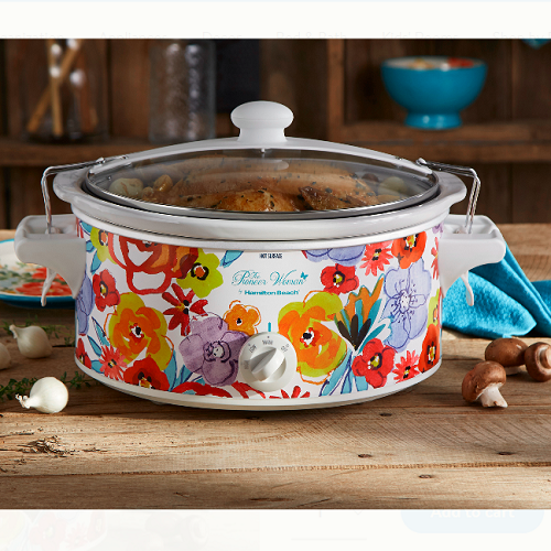 The Pioneer Woman Flea Market Floral 6-Quart Portable Slow Cooker Only ...