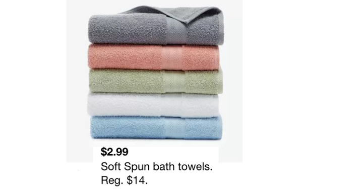 Sunham Soft Spun 27″ x 52″ Cotton Bath Towels Only $2.99! (Reg. $14 ...