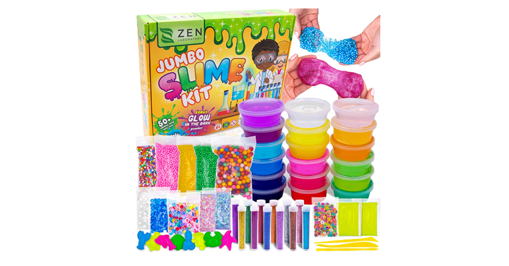 DIY Slime Kit – Ultimate Glow in The Dark Glitter Slime Making Kit ...