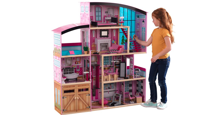 KidKraft Shimmer Mansion Wooden Dollhouse – Just $95.99! - Pinching ...