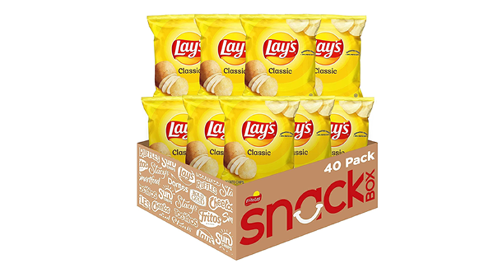 Lay’s Classic Potato Chips, 1 Ounce (Pack of 40) – Just $12.90 ...