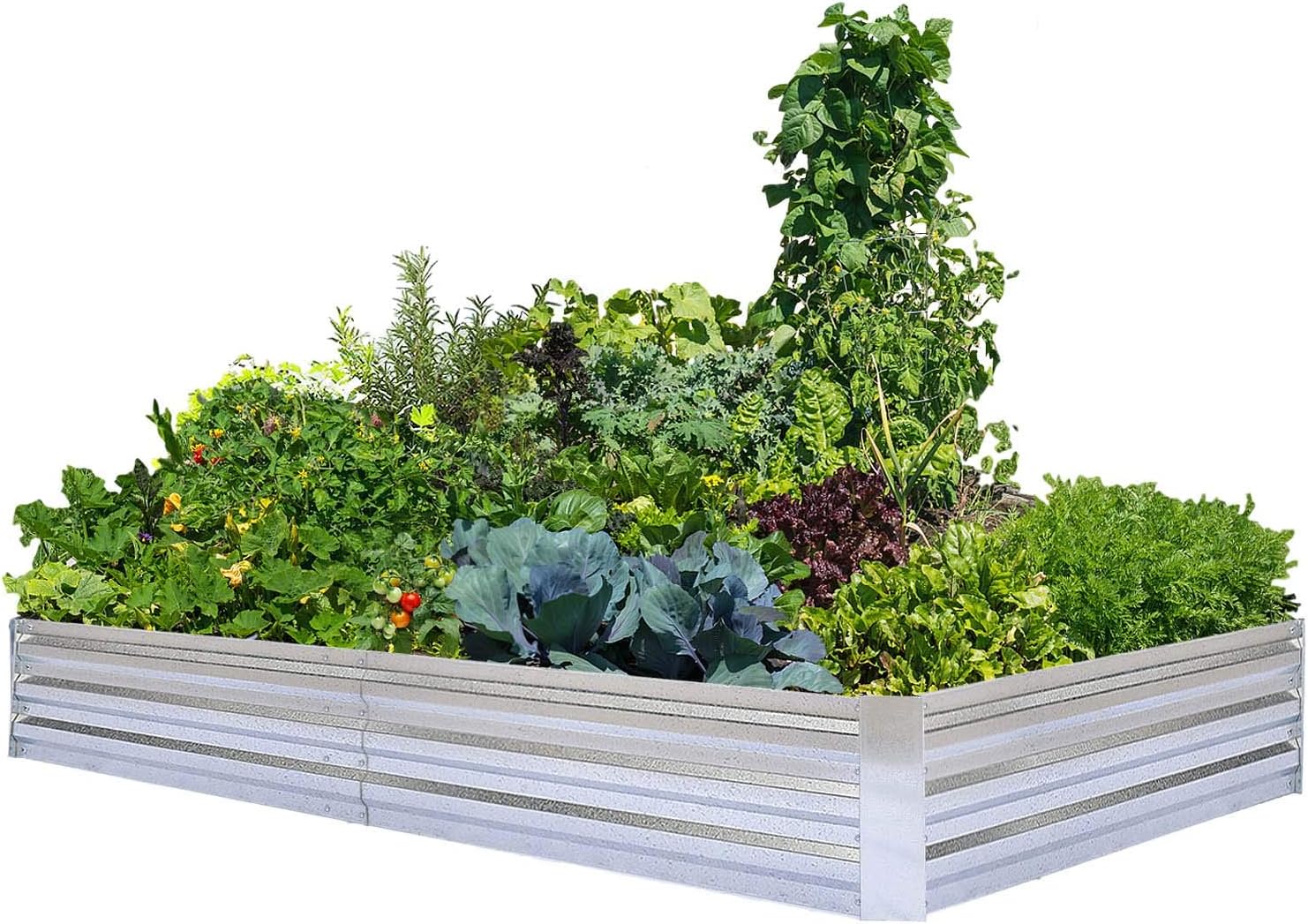 Foyuee Galvanized Raised Garden Bed Only Pinching Your Pennies