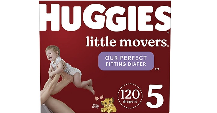 Huggies Little Movers Baby Diapers Size 5 (27+ lbs), 60 count (Pack of ...