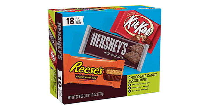 HERSHEY’S Chocolate Candy Bar Variety Pack (Hershey’s, Reese’s, Kit Kat ...